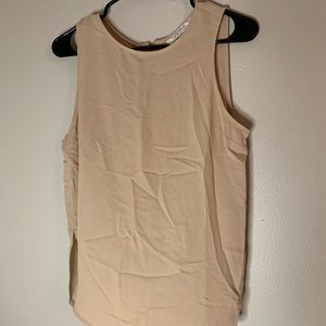Nude tank top w slits on the sides